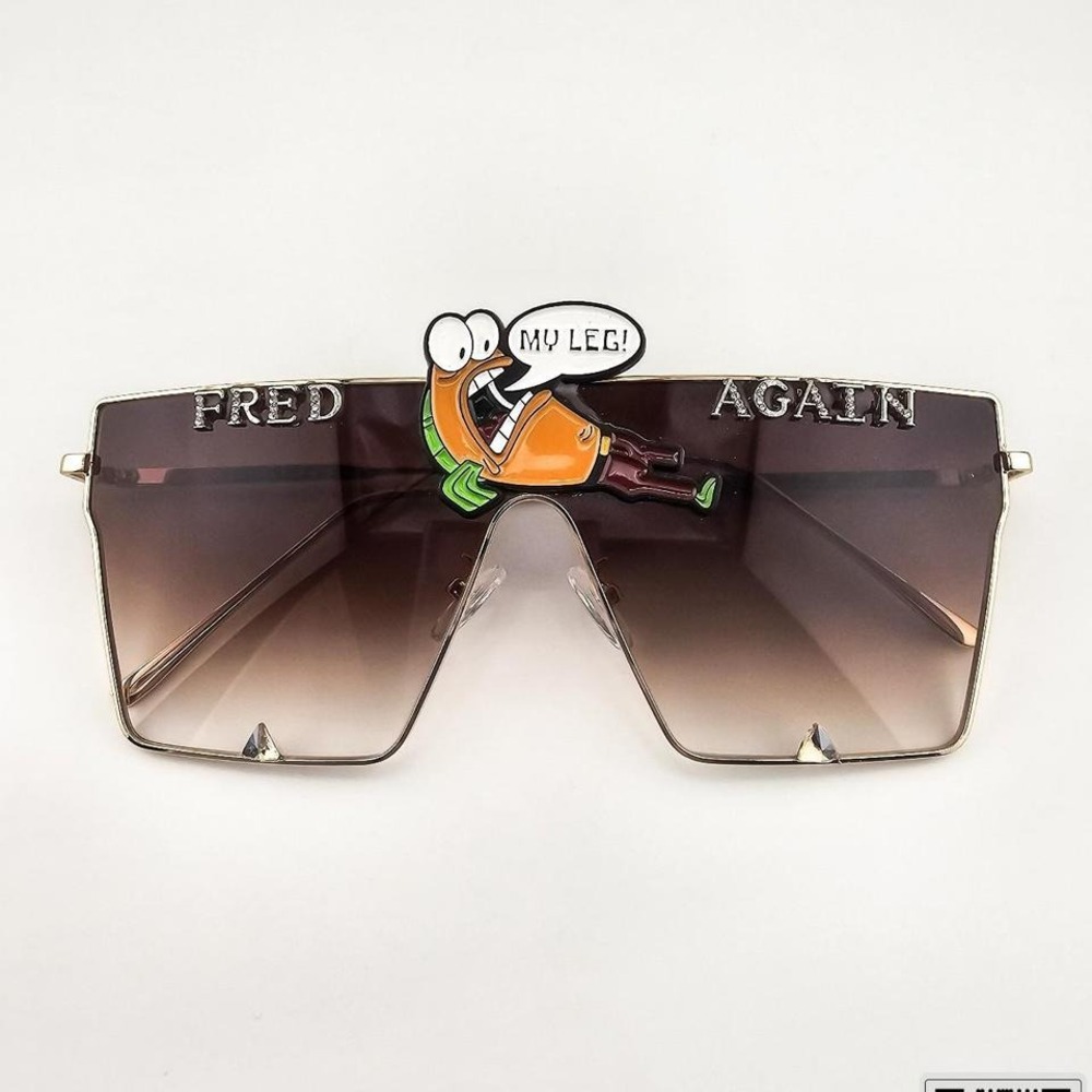 Fred Again Rave Festival Sunglasses Brown Tinted Lens‎
